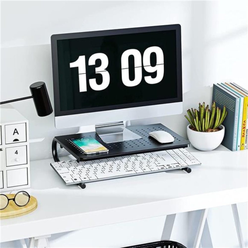 Monitor Stand Riser, Monitor Riser,Laptop Shelf w/Vented for Screen - Picture 2 of 7